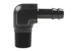 Raceworks Male NPT 3/8In To 3/8In BaRB 90Deg RWF-423-06-06BK