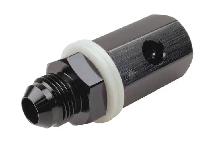 Raceworks Bolt In Roll Over Valve / Vent An-10 RWF-611-10BK