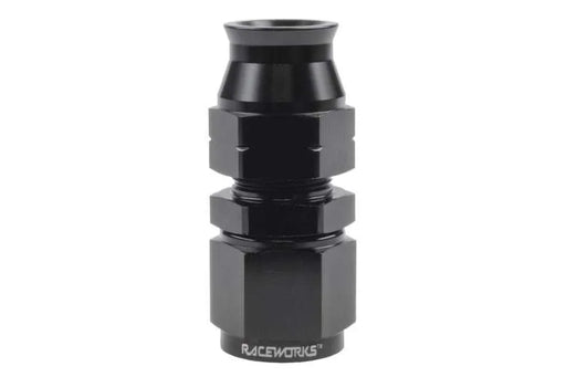 Raceworks Female An-6 To 3/8In Straight Tube Adapter RWF-619-06-06BK