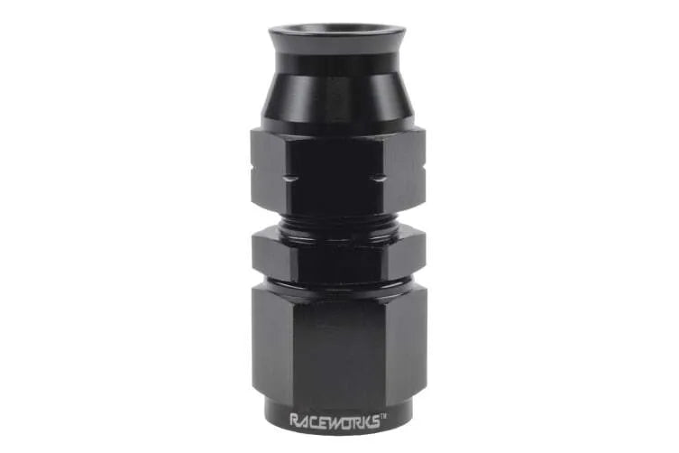 Raceworks Female An-6 To 3/8In Straight Tube Adapter RWF-619-06-06BK