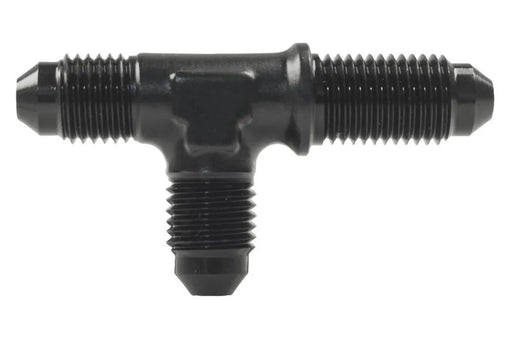 Raceworks An-8 Male Flare Bulkhead Tee On Run RWF-804-08BK