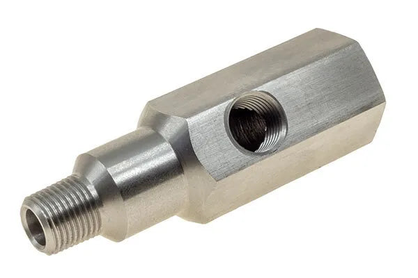 Raceworks Ss Oil Pressure Tee/Gauge Adapter 1/8In NPT RWF-808-02SS