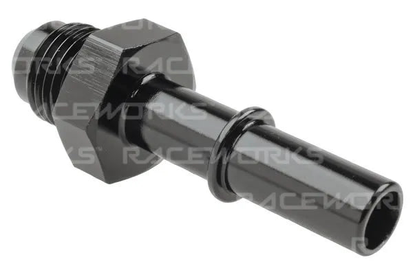 Raceworks An-8 To 3/8In Male Efi Quick Connect 90Deg RWF-810-08-06BK