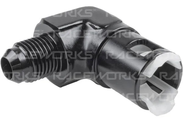 Raceworks An-6 To 5/16In Female Efi Quick Connect 90Deg RWF-812-06-05BK