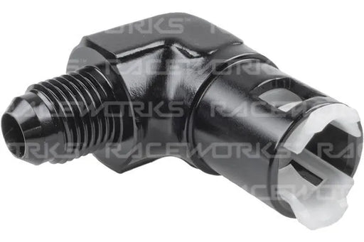 Raceworks An-8 To 3/8In Female Efi Quick Connect 90Deg RWF-812-08-06BK