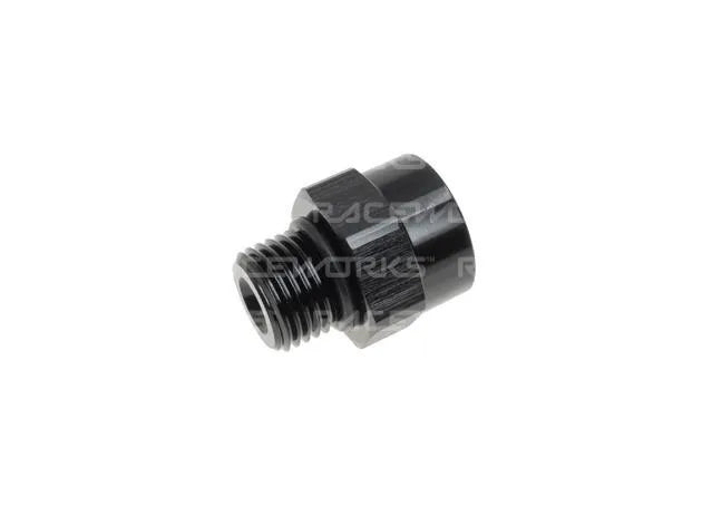 Raceworks An-6 O-Ring Male To M10X1.0 Inverted Female Reducer RWF-813-06-M10BK