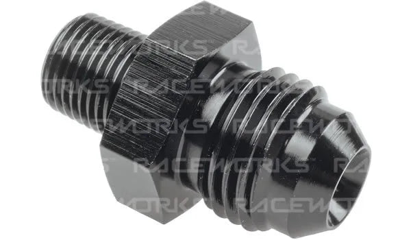Raceworks An-10 Male Flare To NPT 3/8In Straight RWF-816-10-06BK