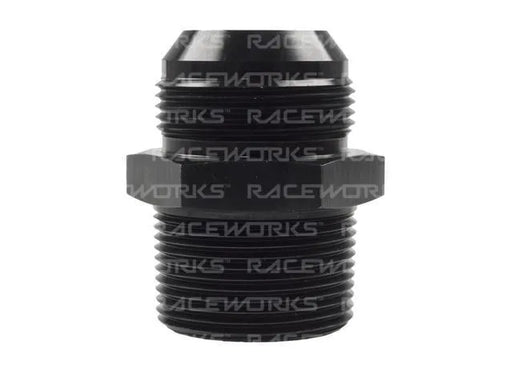 Raceworks An-20 Male Flare To 1-1/4In NPT Straight RWF-816-20BK