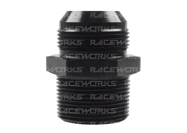 Raceworks An-20 Male Flare To 1-1/4In NPT Straight RWF-816-20BK