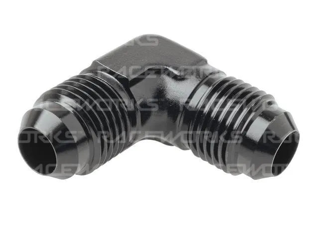 Raceworks Male Flare Union An-3 90Deg RWF-821-03BK