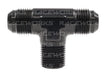 Raceworks Tee An-10 - 1/2InNPT On Branch RWF-825-10BK