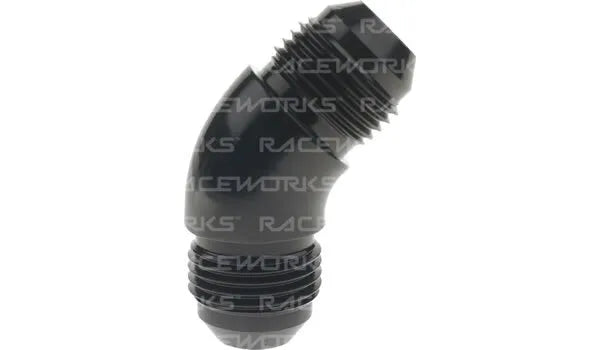 Raceworks Male Flare Union An-12 45Deg RWF-827-12BK