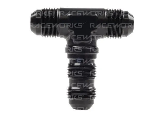Raceworks An-3 Male Flare Bulkhead Tee RWF-834-03BK