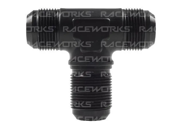 Raceworks An-16 Male Flare Bulkhead Tee RWF-834-16BK