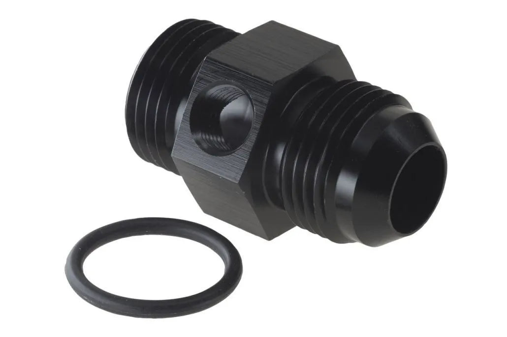 Raceworks An-10 Male Flare To An-10 ORB With 1/8In NPT Port RWF-904-10BK