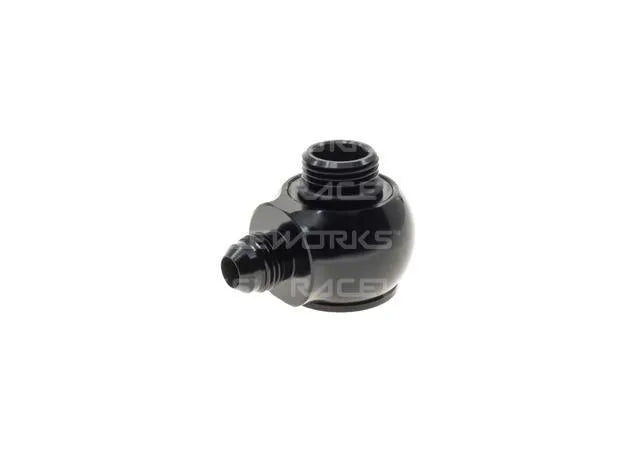Raceworks Low Profile Banjo Adapter Male Flare An-6 To ORB An10 RWF-909-06-10BK