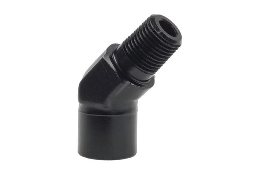 Raceworks 3/8In NPT 45Deg Female-Male Elbow RWF-915-06BK