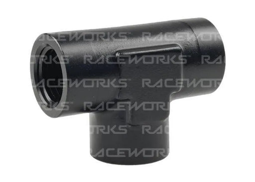 Raceworks 3/8In NPT Female Tee RWF-917-06BK