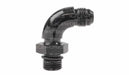Raceworks An-6 90Deg ORB To Male Flare Adapter RWF-922-06BK