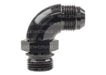 Raceworks An-8 Male Flare To An-10 ORB 90Deg Adapter RWF-922-08-10BK
