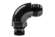 Raceworks An-12 Male Flare To An-10 ORB 90Deg Adapter RWF-922-12-10BK