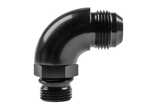 Raceworks An-12 Male Flare To An-10 ORB 90Deg Adapter RWF-922-12-10BK