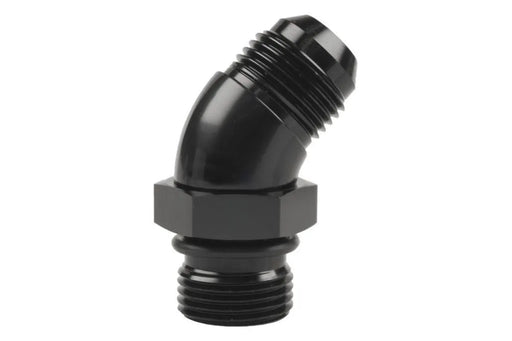 Raceworks An-10 45Deg ORB To Male Flare Adapter RWF-923-10BK
