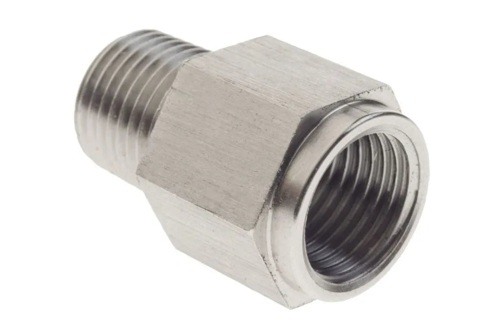 Raceworks 1/8 Bspt Male To M10 X 1.0 Female Ss Adapter RWF-926-02-M10SS