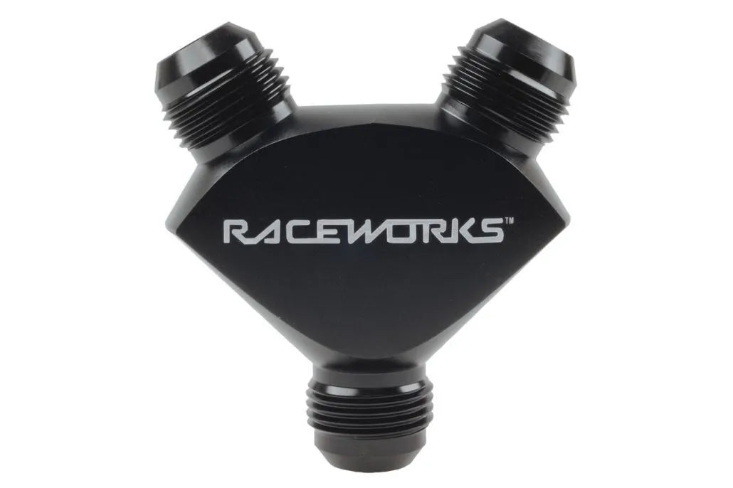Raceworks Y Block Male Flare An Thread 3 X An-16 RWF-930-16-16BK