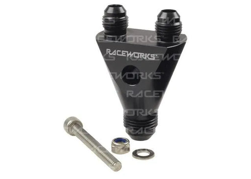 Raceworks Y Block Inline An Male Flare 1X An-8 To 2X An-6 RWF-934-08-06BK