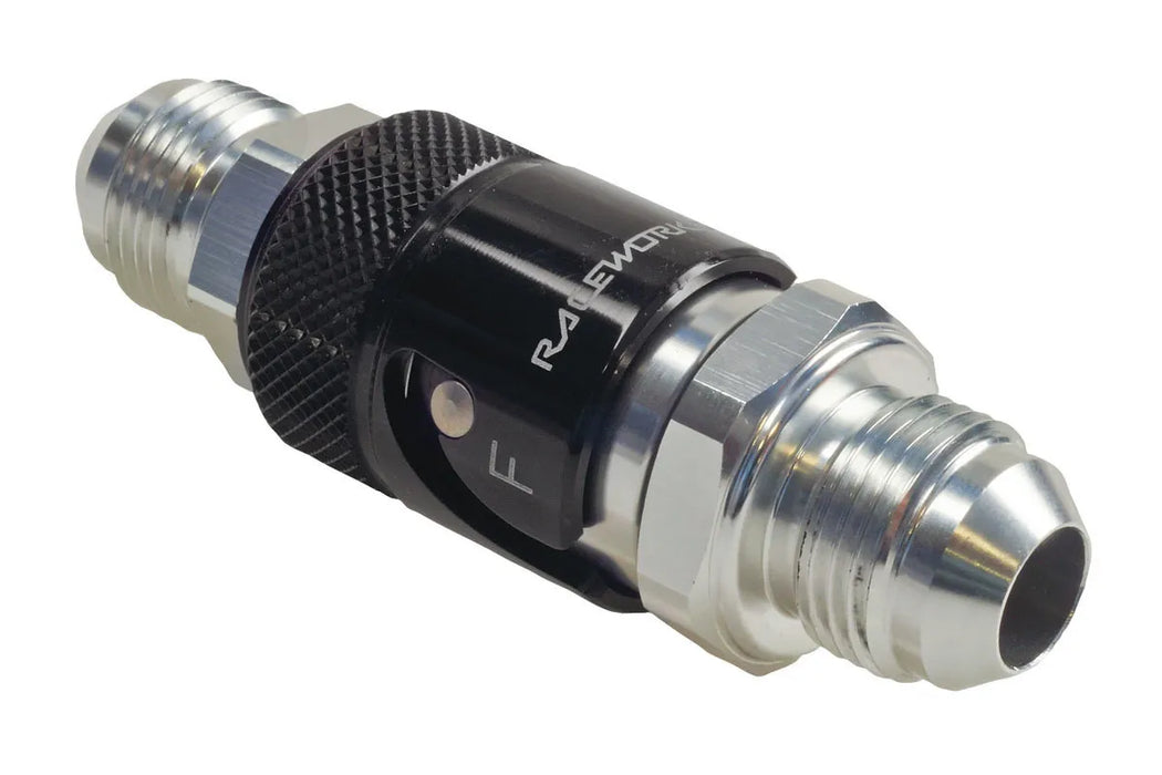Raceworks Aluminium Quick Release An-6 Fittings An-8 Body RWF-QR101-06VBK