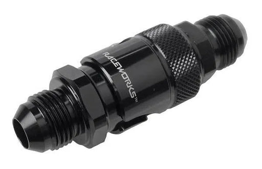 Raceworks Aluminium Quick Release An-3 With Bulkhead (Brake Fluid Use) RWF-QR103-03BBK