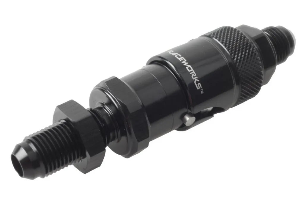Raceworks Aluminium Quick Release An-4 With Bulkhead (Brake Fluid Use) RWF-QR103-04BBK