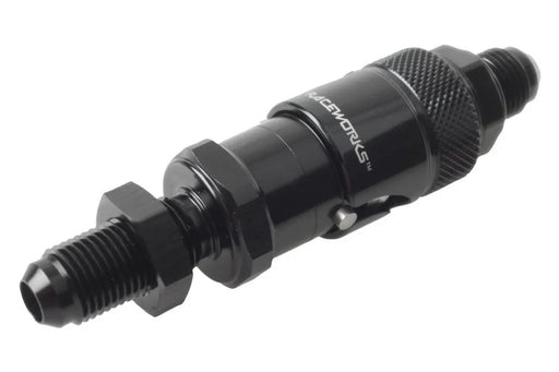 Raceworks Aluminium Quick Release An-4 With Bulkhead (Brake Fluid Use) RWF-QR103-04BBK