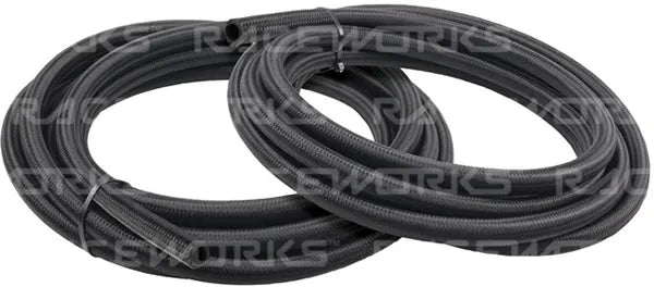 Raceworks Black Nylon Cutter E85 Hose An-6 5 Metres RWH-120-06-5M