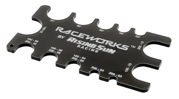 Raceworks Raceworks Braided Hose Gauge (Black) RWT-034BK
