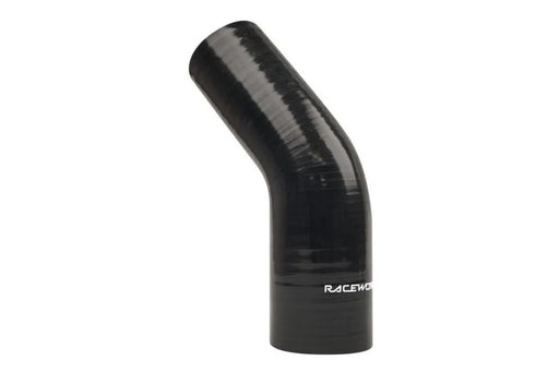 Raceworks 45Deg Reducer 1.00-1.50In (25-38mm) Black SHE-045-100150BK