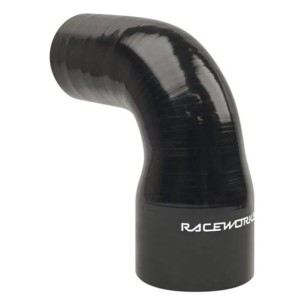 Raceworks 90Deg Reducer 2.00-2.25In (51-57mm) Black SHE-090-200225BK