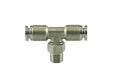 1/8" NPT Tee Pushloc Fitting - SS - 1/4"
