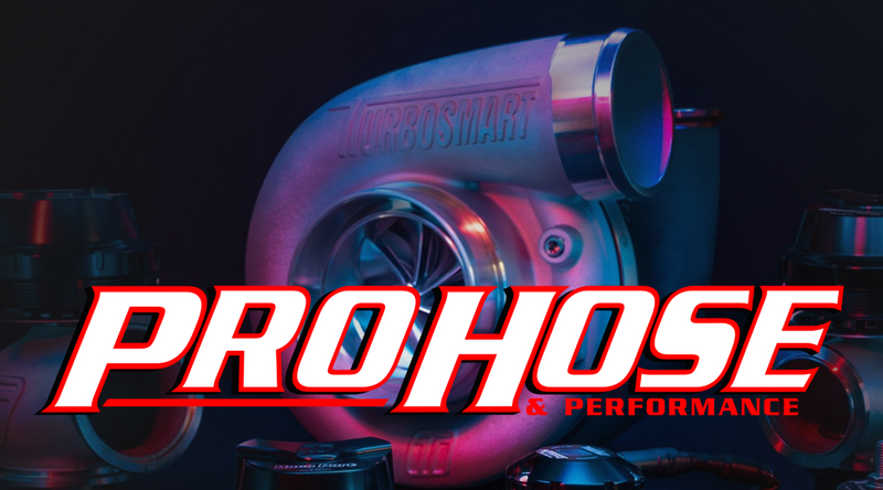 Turbocharger with Pro Hose Performance branding and a 'Shop Now' button on a dark background