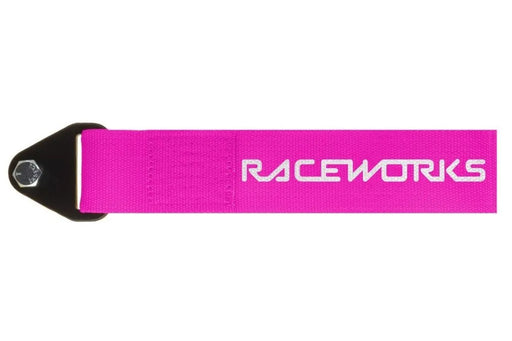 Raceworks Fluoro Pink Flexible Tow Strap VPR-021FP