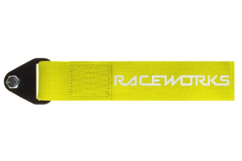 Raceworks Fluoro Yellow Flexible Tow Strap VPR-021FY