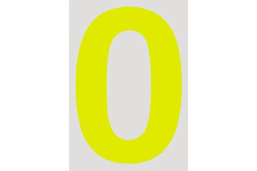 Raceworks 15Cm Day Glo Number 0 Cams Approved VPR-025-0