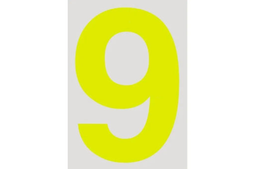 Raceworks 15Cm Day Glo Number 9 Cams Approved VPR-025-9
