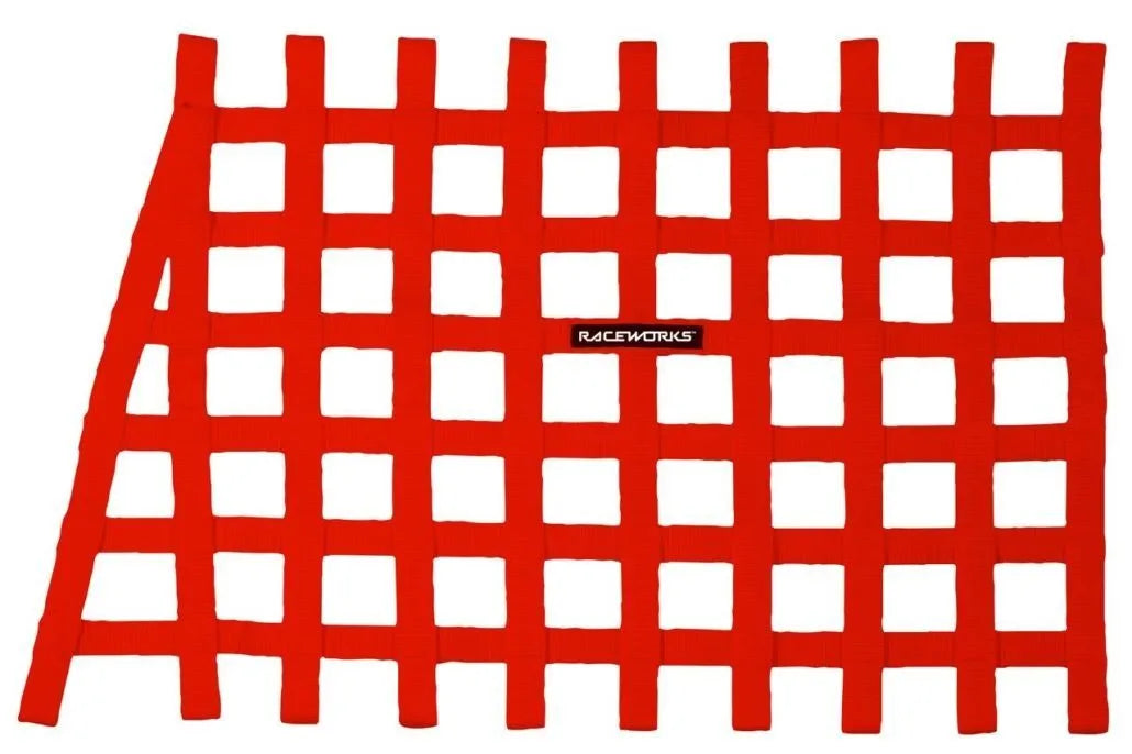 Raceworks Red Oblong Window Net VPR-080RD