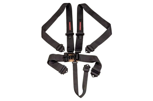Raceworks Black 5Point Sfi Latch & Link Harness, 3In Belts, Bolt In Ends VPR-100BK