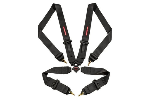 Raceworks Black 4Point Fia Cam Lock Harness, 3In Belts, Snap Hook Ends VPR-120BK